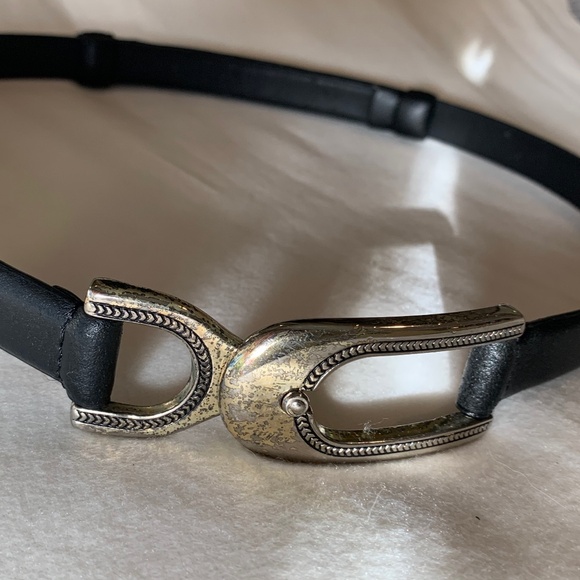 Vintage Chico\'s Black Leather Belt